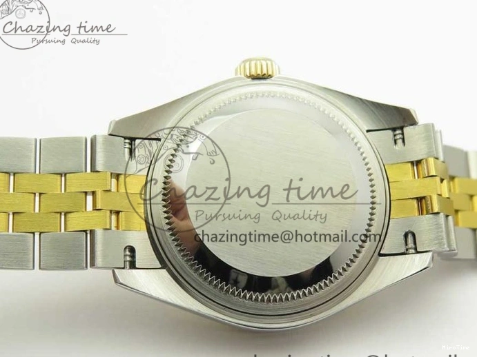 MiroTime 0311 Supportive DateJust 28mm Wrapped SS YG Best Edition Gold Dial Crystal Markers on Wrapped SS YG Bracelet ETA 3344